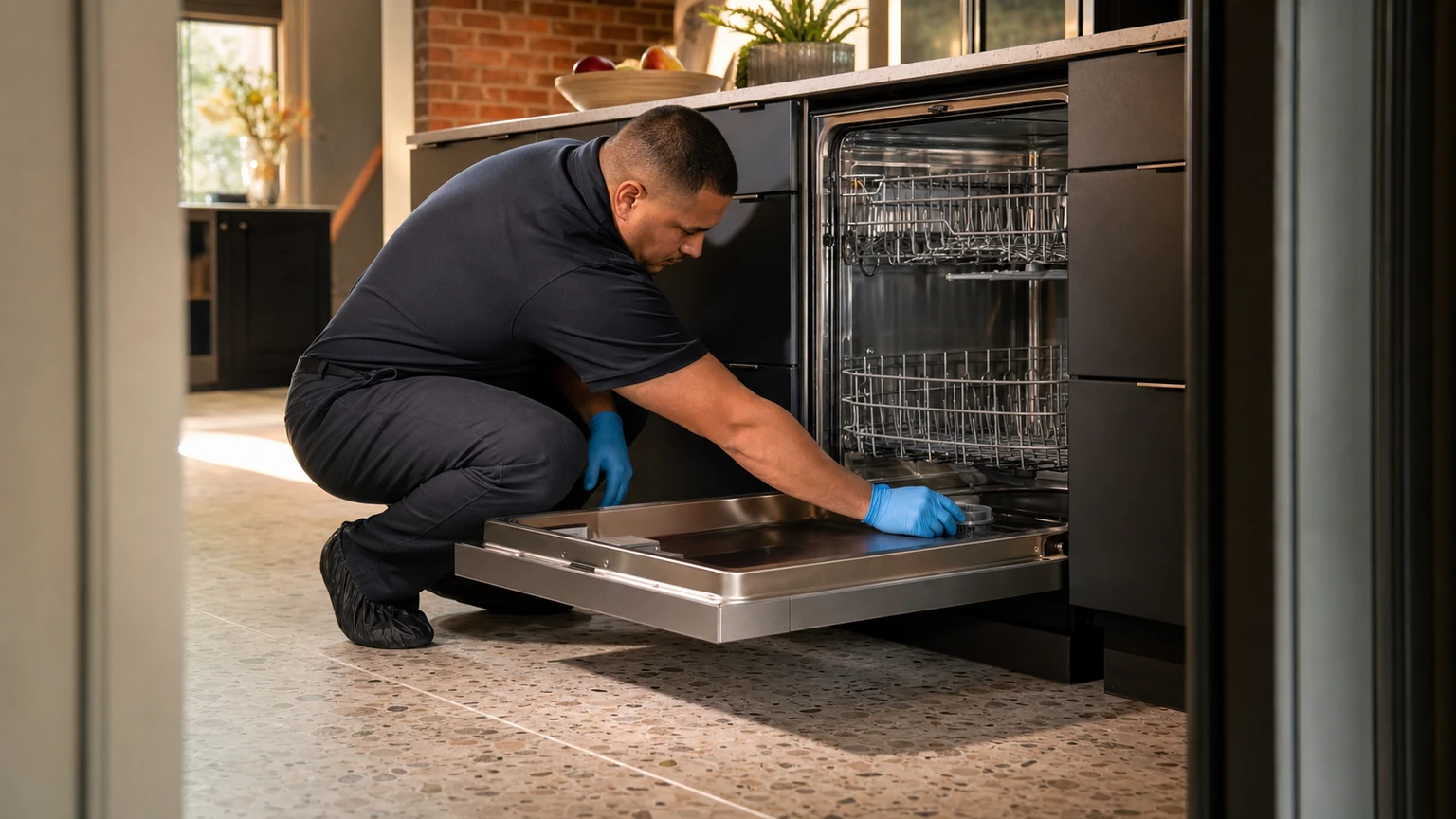 Panel-ready dishwasher diagnostic visit in Doylestown