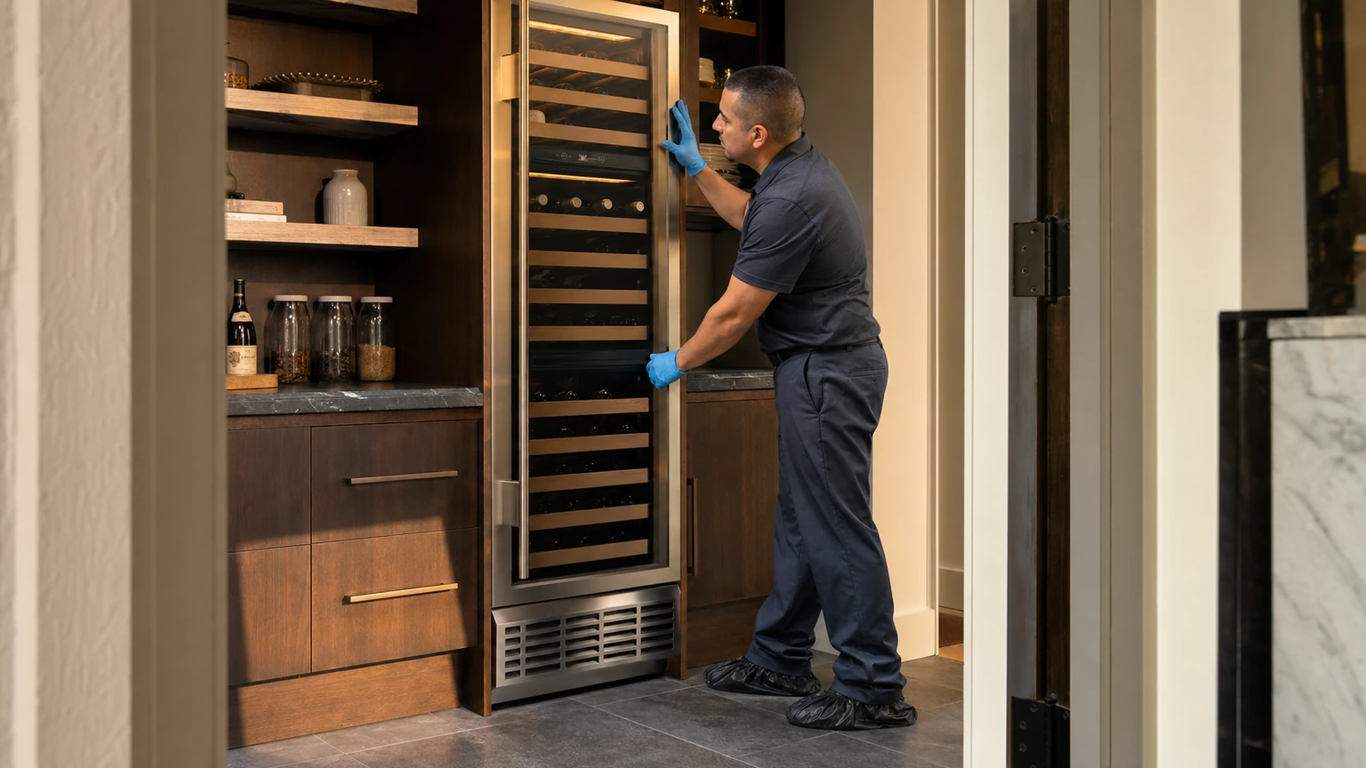 Wine cooler diagnostic visit in Doylestown